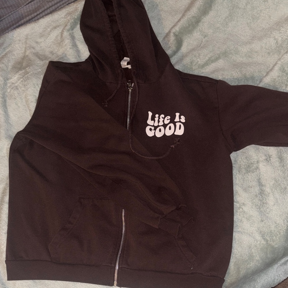 Life is good Zip up hoodie